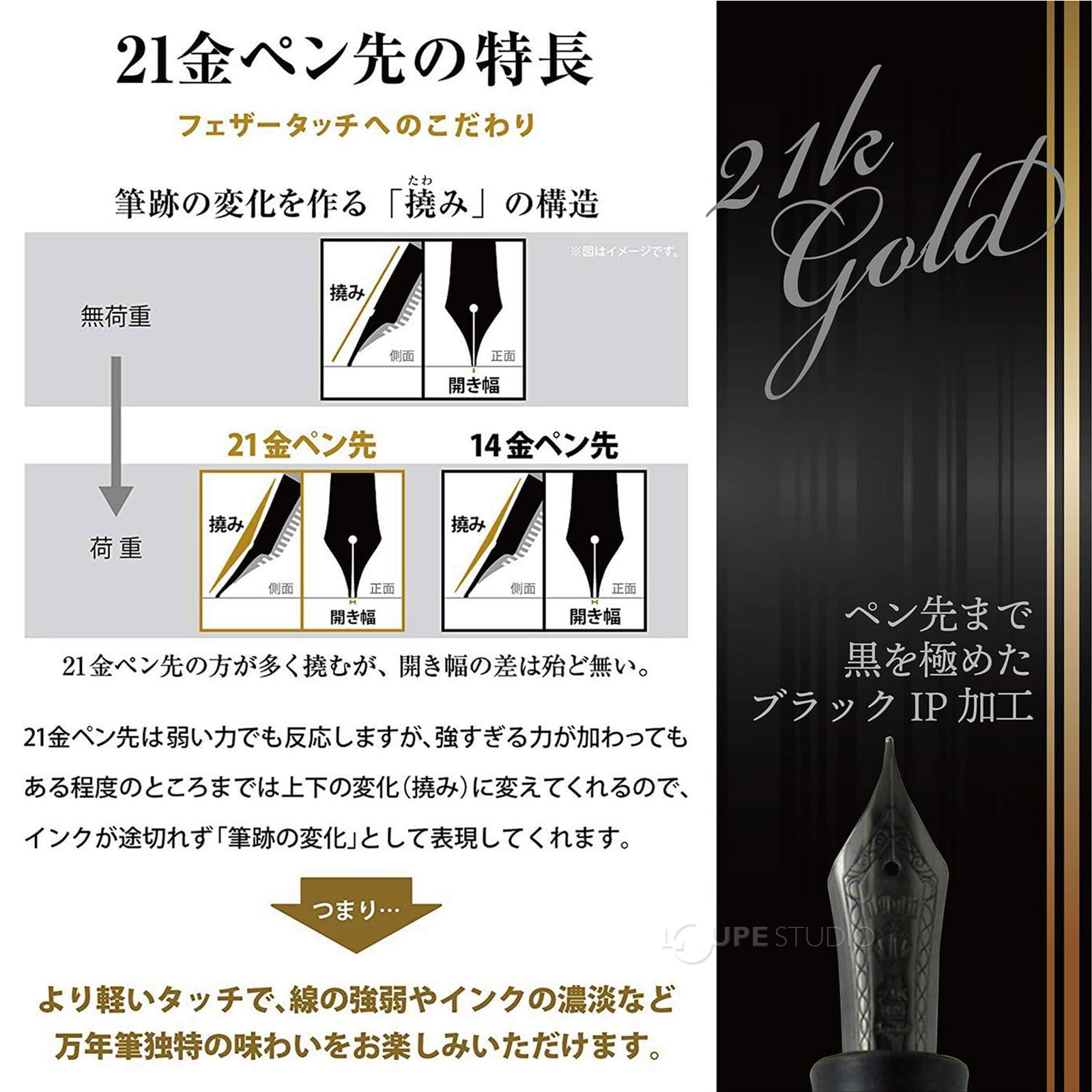 万年筆 プレゼント 高級 ペン 21金 細字 中字 プロフェッショナルギア