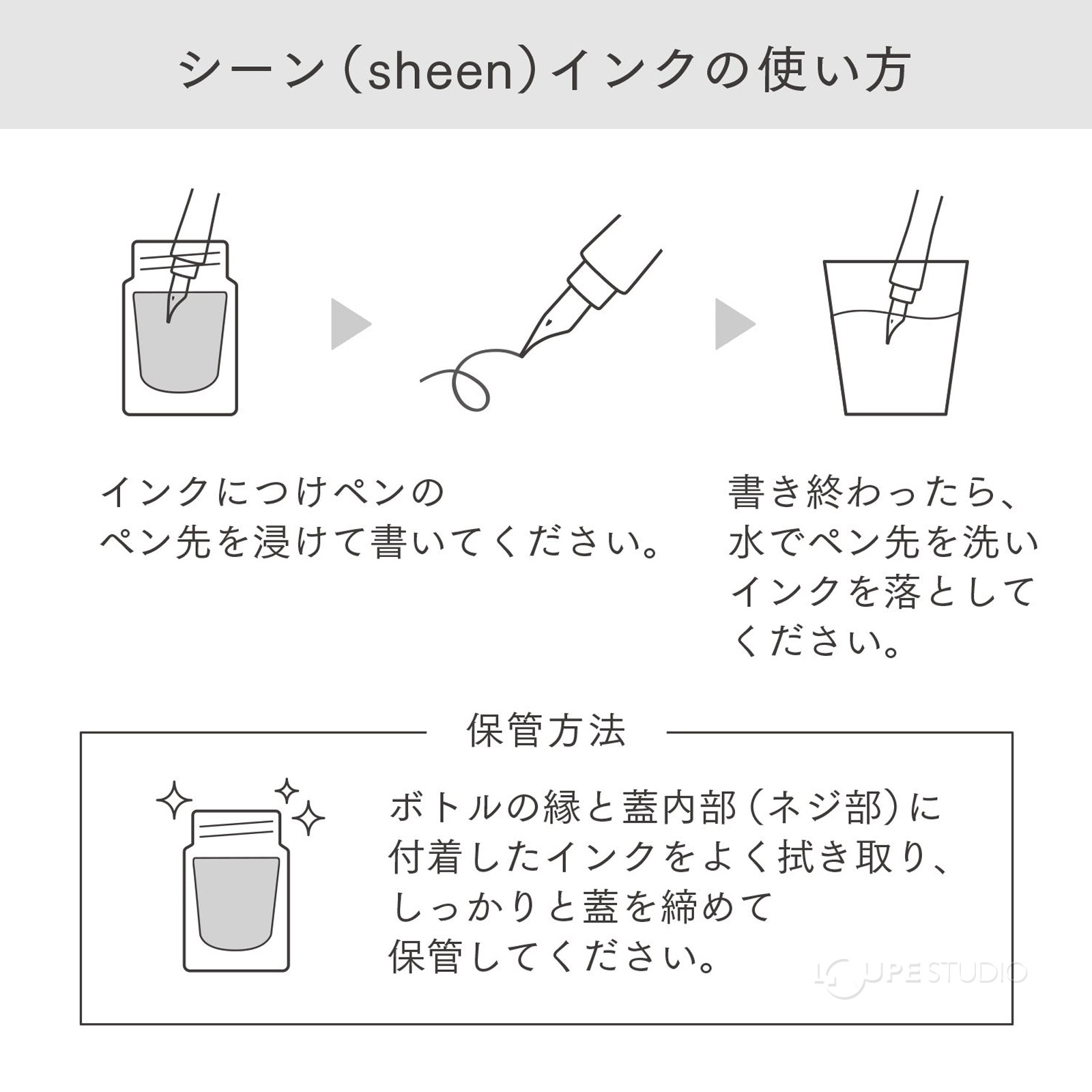 シーンインクの使い方 