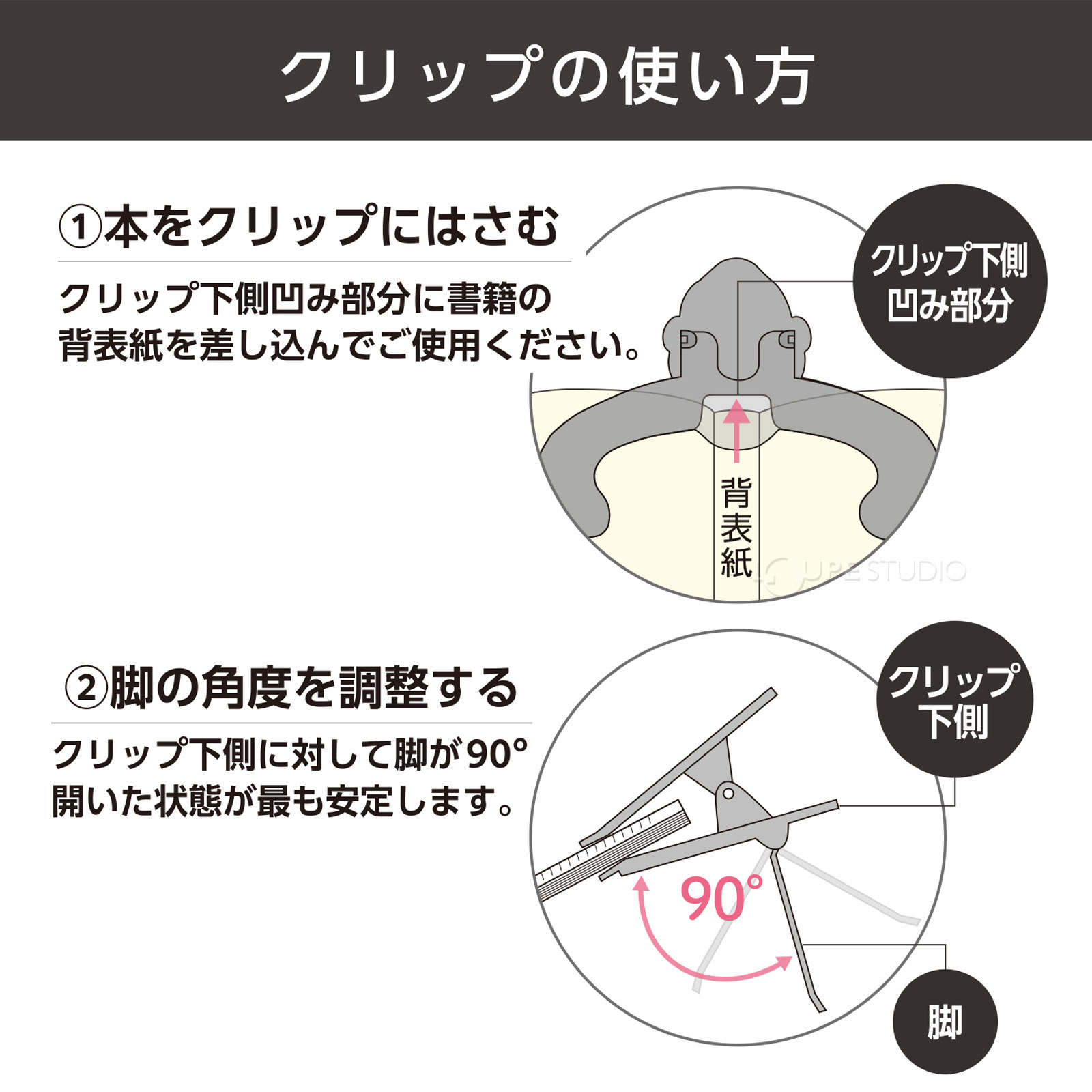 クリップの使い方