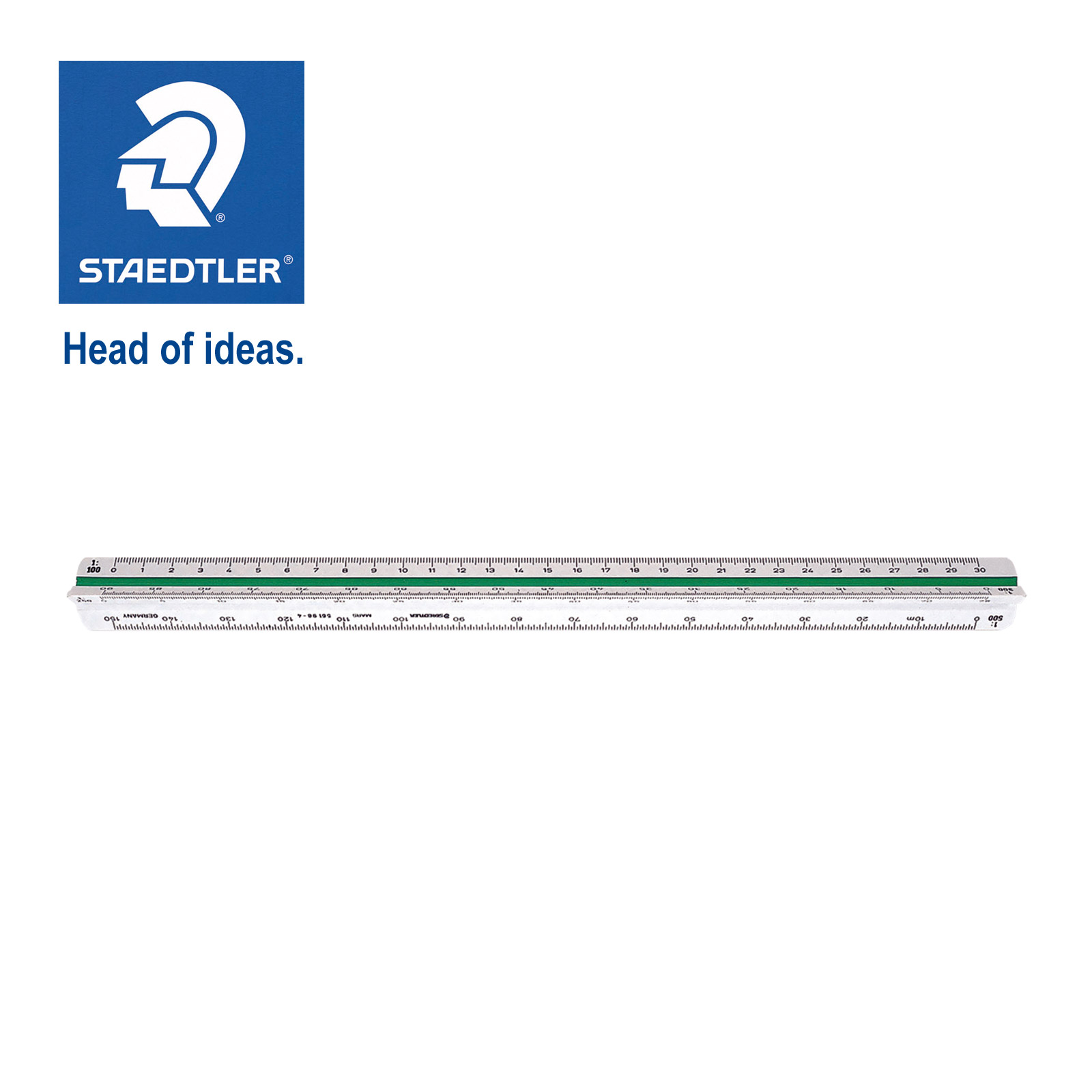 ステッドラー (STAEDTLER) 三角スケール プラスチック芯 一般用 30cm メーカー正規品 筆記具 文房具 おしゃれ デザイン 誕生日 プレゼント ギフト