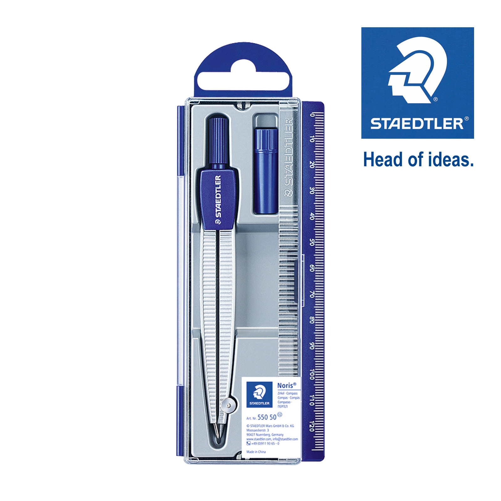 ステッドラー (STAEDTLER) ノリスクラブ スクールコンパス メーカー正規品 筆記具 文房具 おしゃれ デザイン 誕生日 プレゼント ギフト