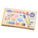 ピュアパステル 12色 学習教材・記念品・プレゼント クレパス お絵かき 絵 入園 文具 保育園 幼稚園 幼児 子供 学習教材 知育玩具 おもちゃ 室内