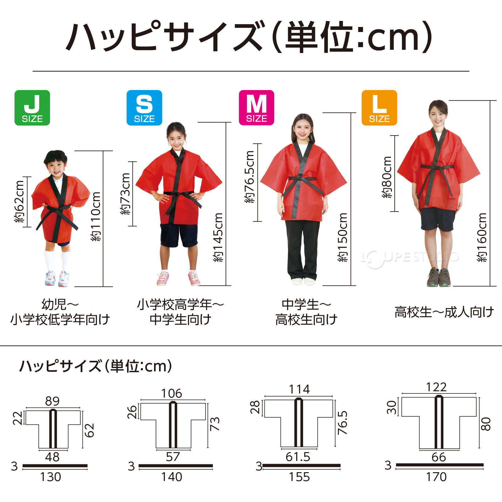 ハッピサイズ 