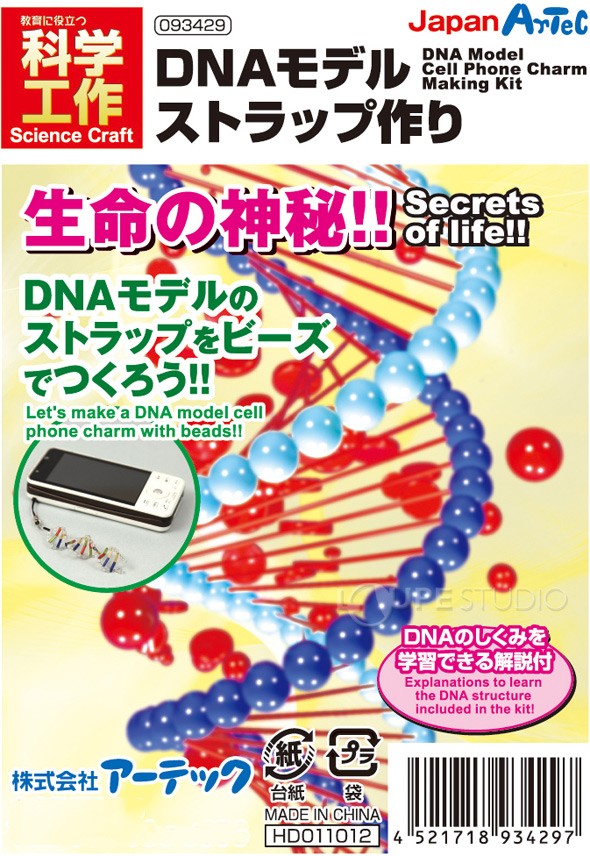 DNAモデルストラップ作り 