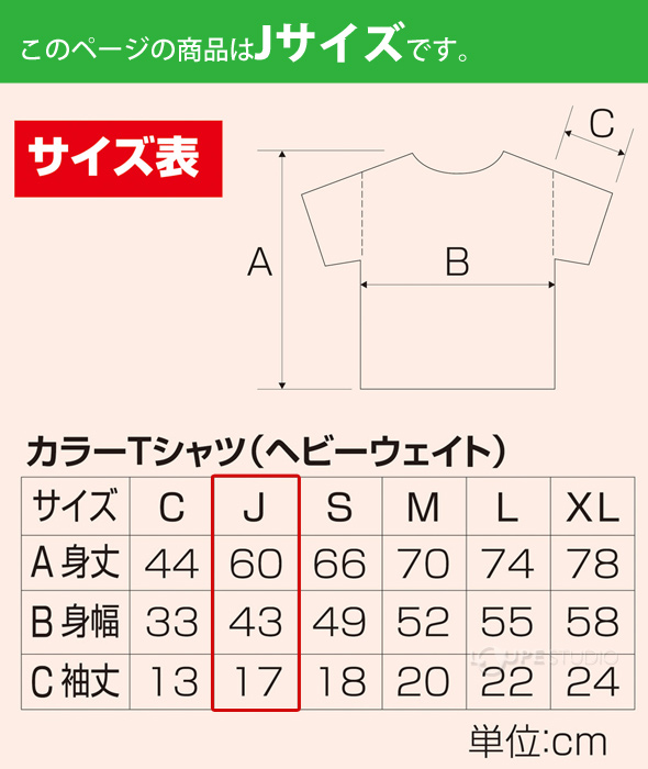 カラーTシャツ J サイズ サイズ150 