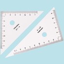 三角定規 10cm0スタート 算数 学習教材 定規 小学生 文具