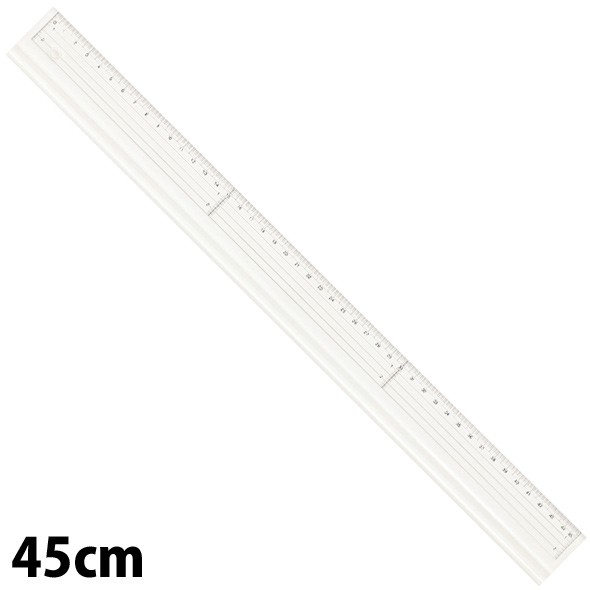 アクリル定規 溝付 45cm 