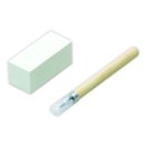 消しゴム印 レザー製小袋付 消しゴム はんこ キット 材料 セット 図工 美術 画材 工作キット 自由研究 小学生 こども 