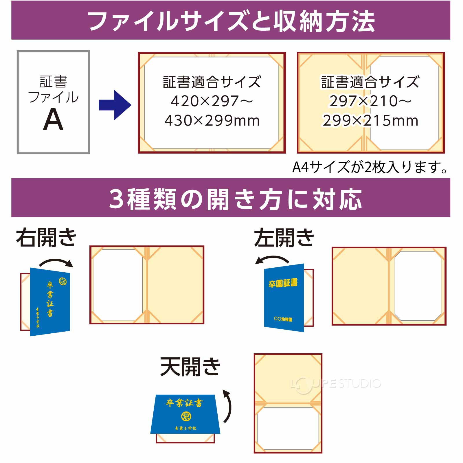 ファイルサイトと収納方法 