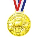 ゴールド3Dスーパービックメダル フレンズ 金メダル キャラクター 子供会 景品 キッズ おもちゃ 運動会 幼稚園 保育園 小学校 記念品 イベント プレゼント 幼児 参加賞 ご褒美