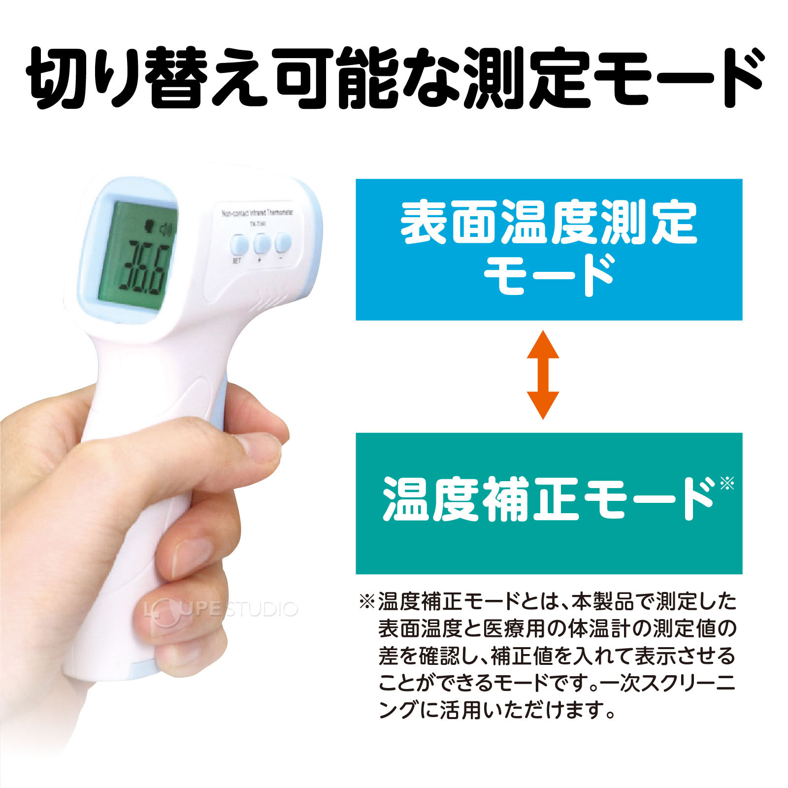 切り替え可能な測定モード