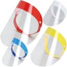 フェイスシールド カラー[脱着タイプ] 感染対策 フィルム 目立たない 医療 保護面 ウイルス対策 ウイルス 飛沫 感染 予防 マスク