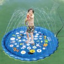 水遊び 幼児 子供 スプラッシュプレイマット 噴水 家庭用 夏 暑さ対策 170cm おもちゃ 庭 シャワー 遊具 外遊び ビニールプール 噴水マット 大きい 