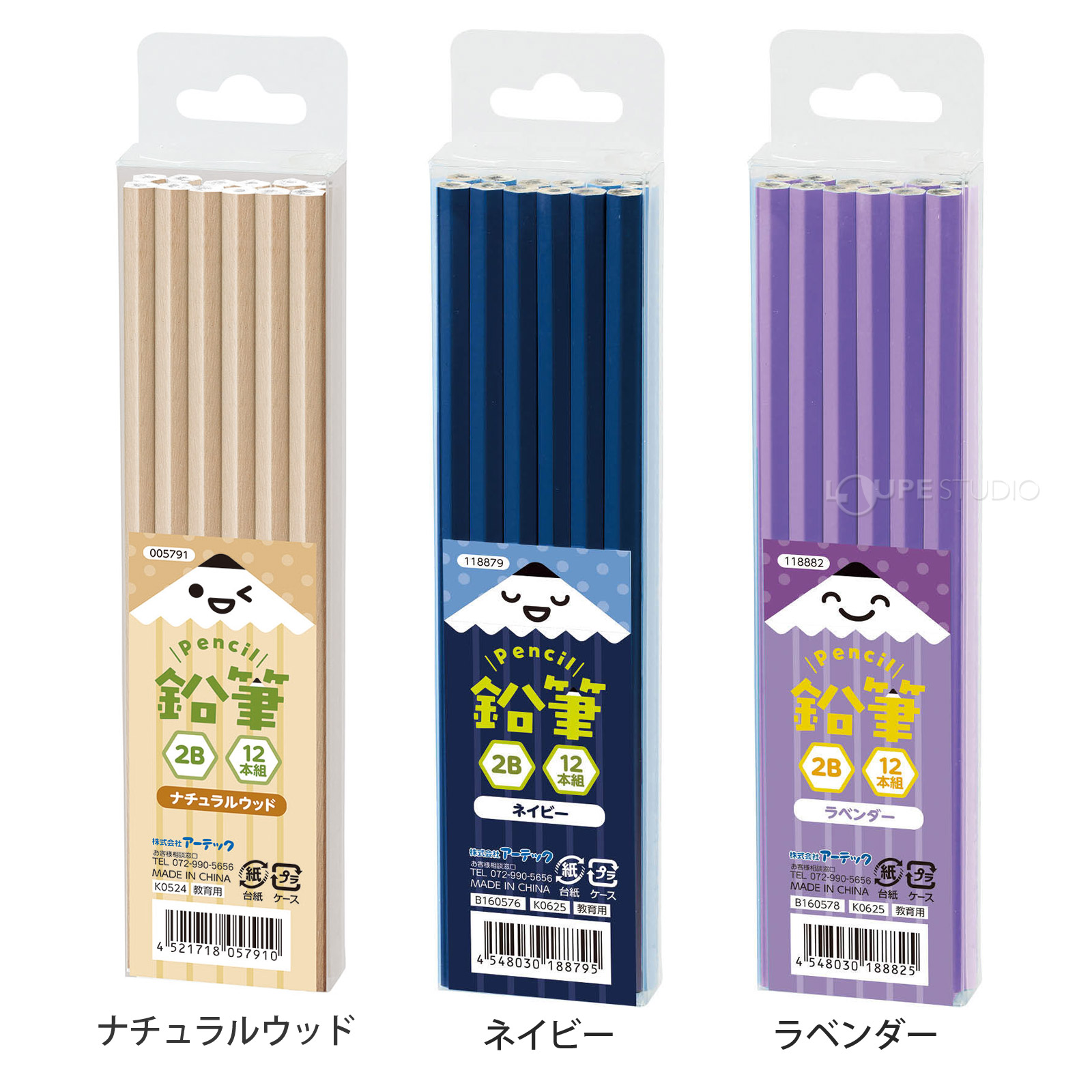鉛筆 2B 12本組 えんぴつ 鉛筆まとめ買い 1ダース 透明ケース入 入学
