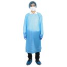 感染対策5種セット(ニトリル 使い捨て手袋 Sサイズ入) 不織布 ヘッドキャップ マスク 袖付き簡易エプロン ビニール製靴カバー ブルー ウイルス対策 給食 検品 掃除