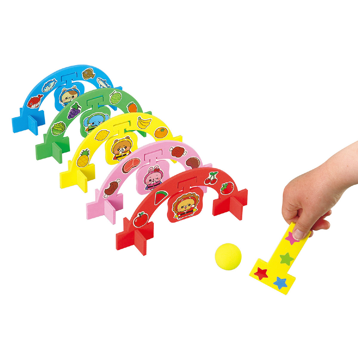 ドミノ倒し おもちゃ 子供 知育 遊び 幼児 幼稚園 保育園 室内 アニマル戦隊 ちいくレンジャー コロコロボール編