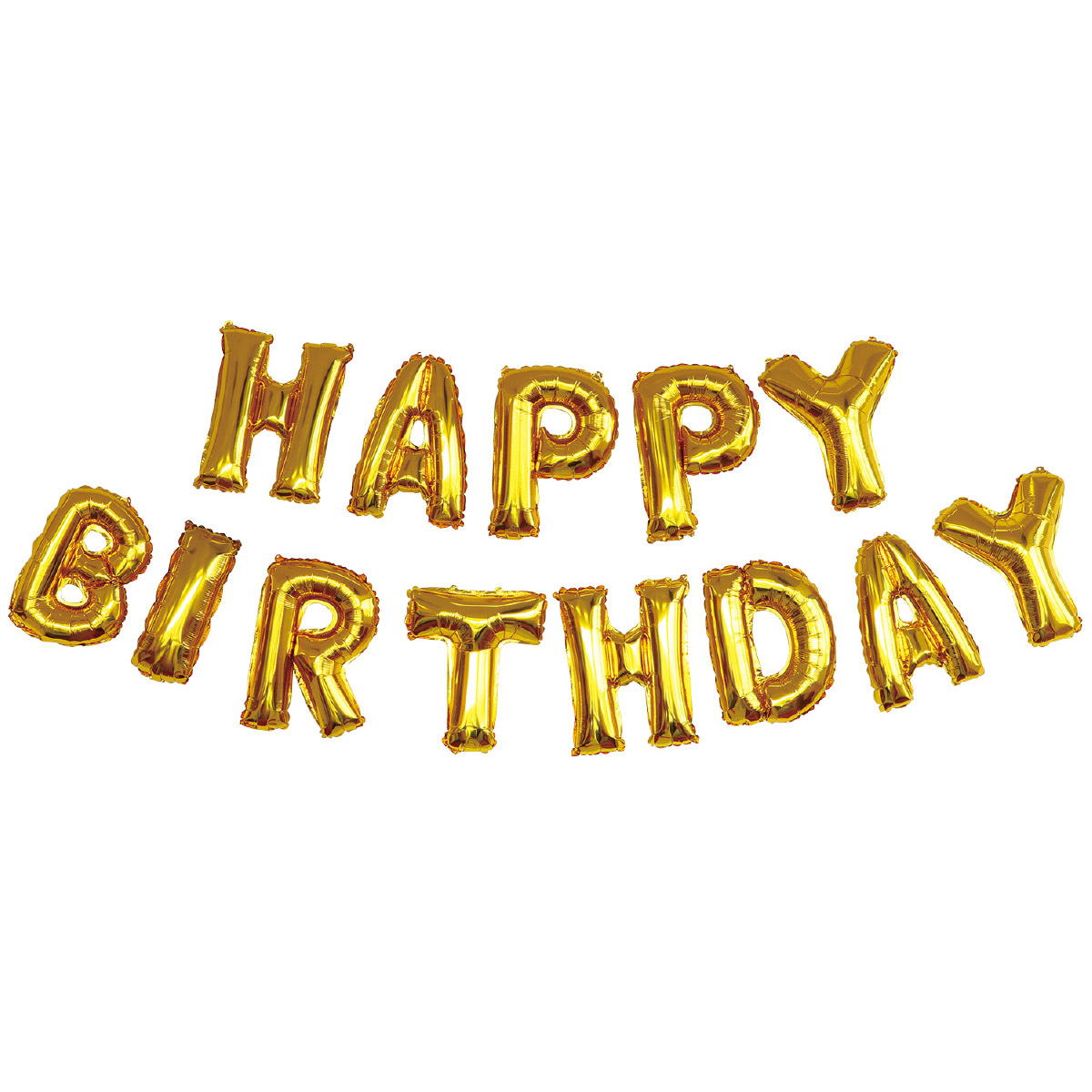 バースデーバルーン 風船 誕生日 happy birthday 飾り 装飾 演出 誕生会 ゴールド バルーンアート