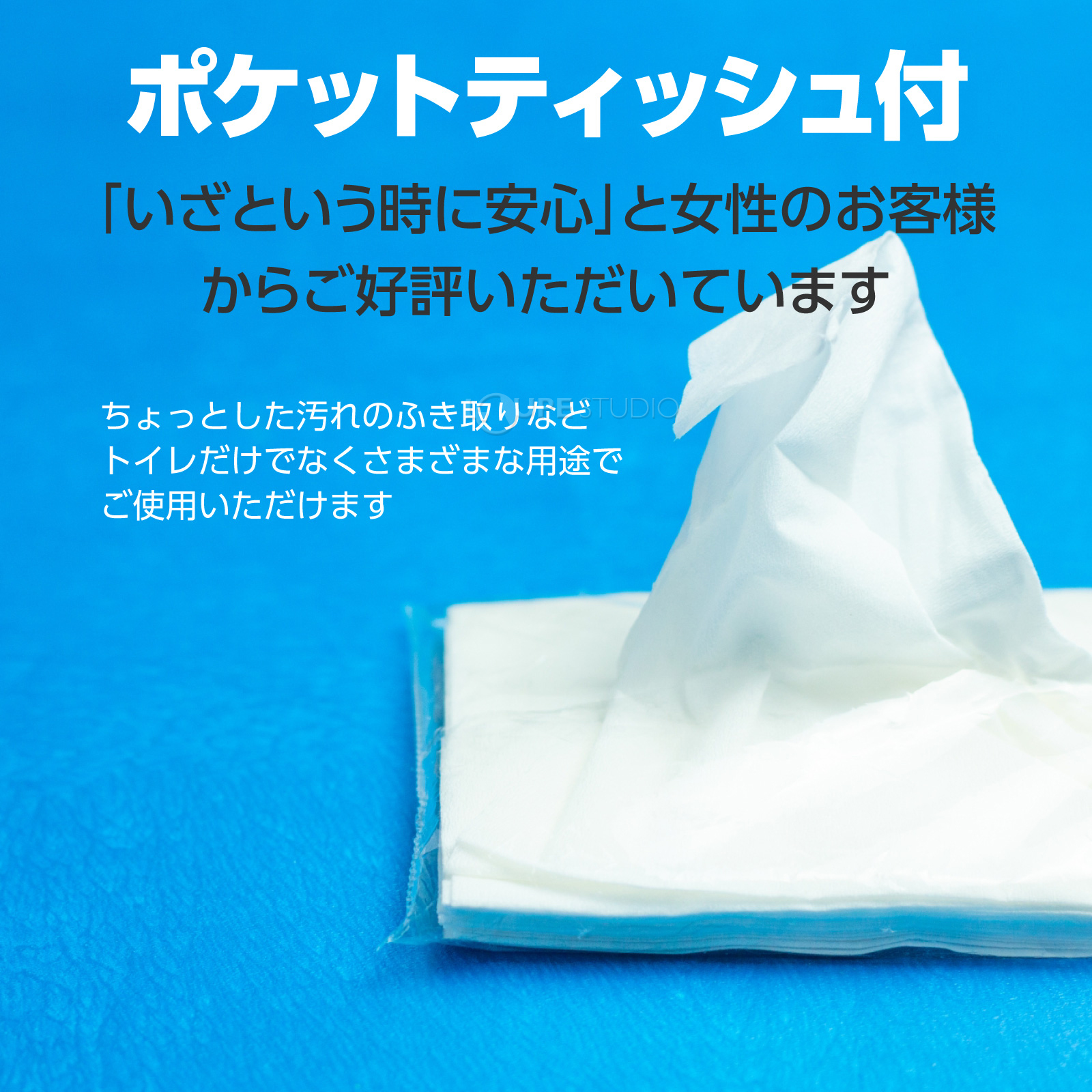 ポケットティッシュ付 