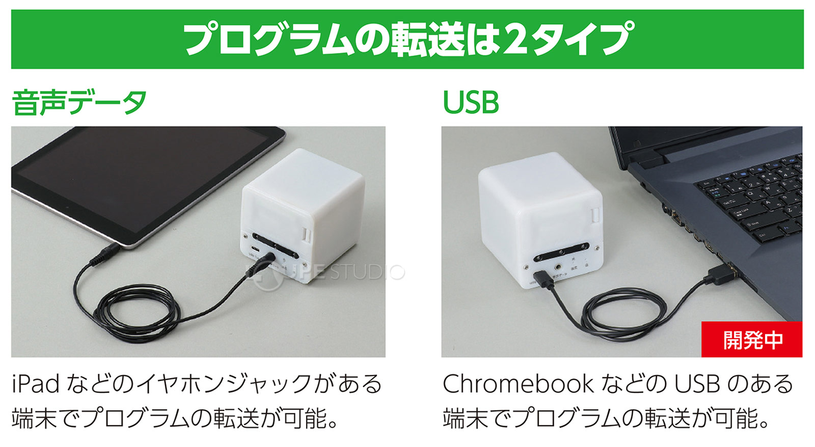 プログラムの転送は2タイプ 