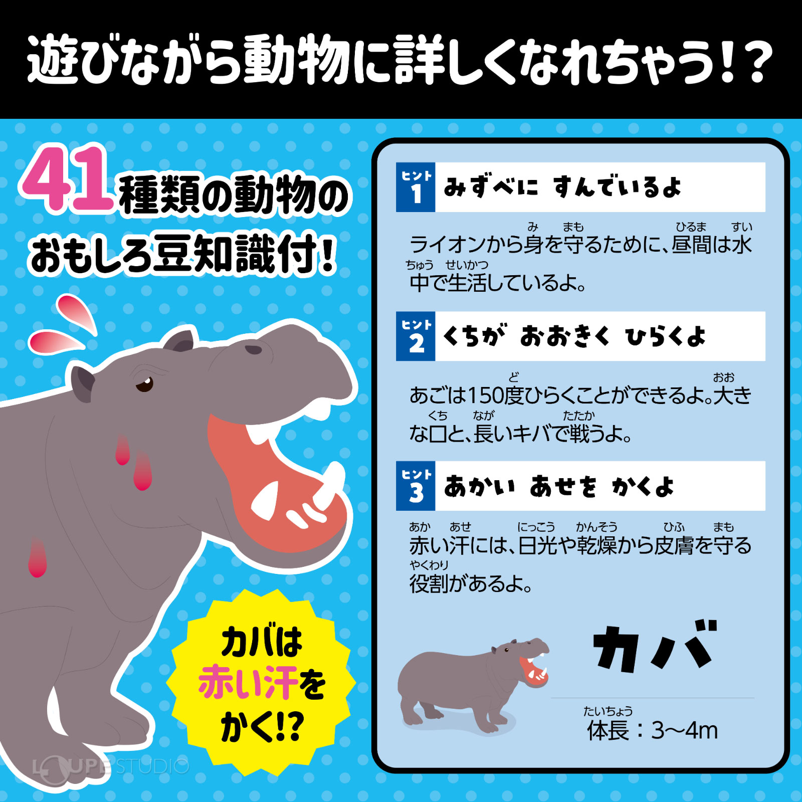41種類の動物のおもしろ豆知識付 