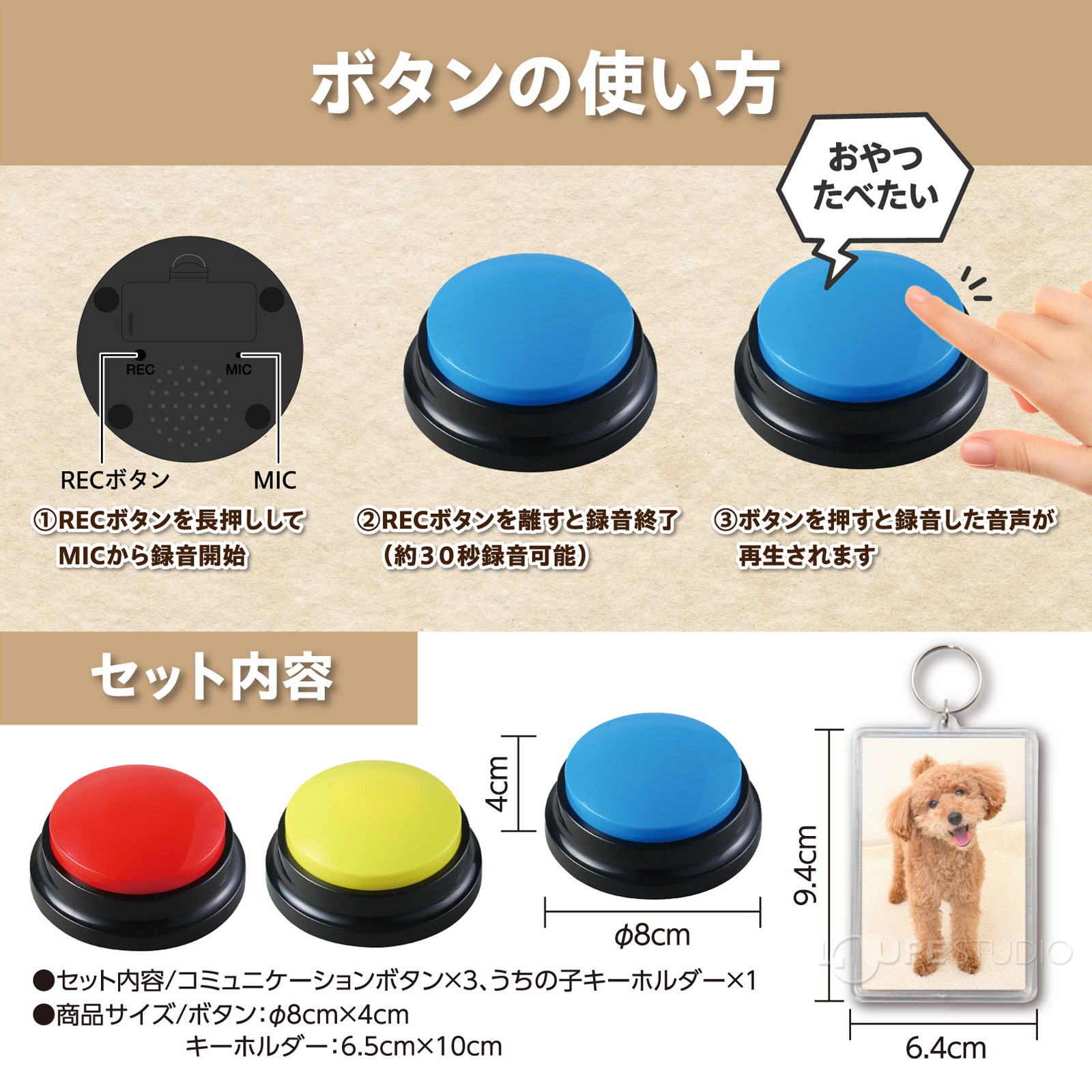 ボタンの使い方