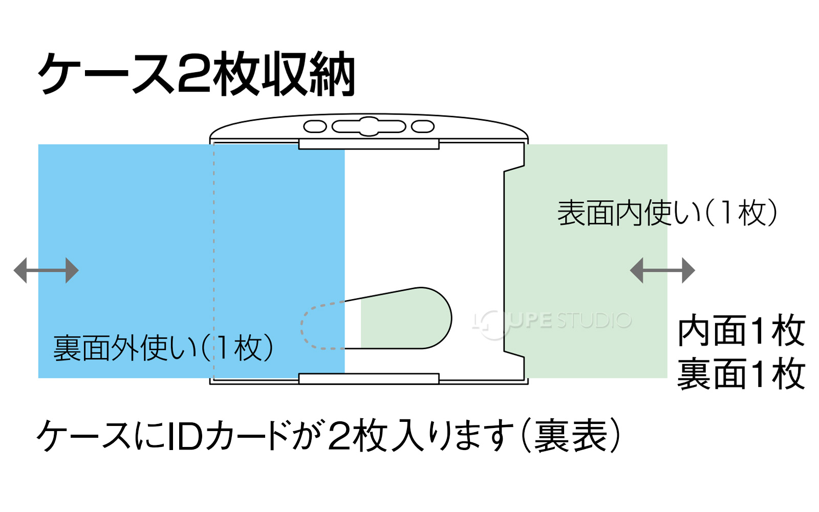 ケース2枚収納 