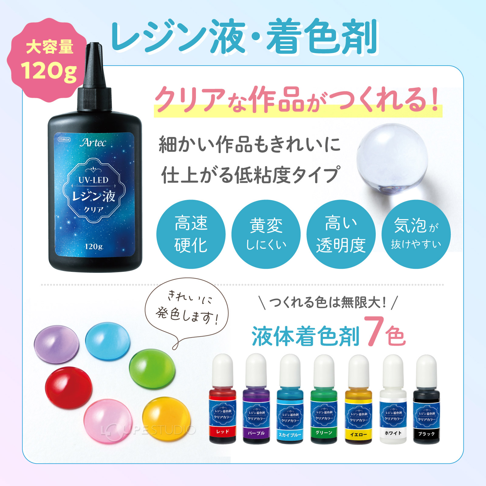 レジン液・着色剤 