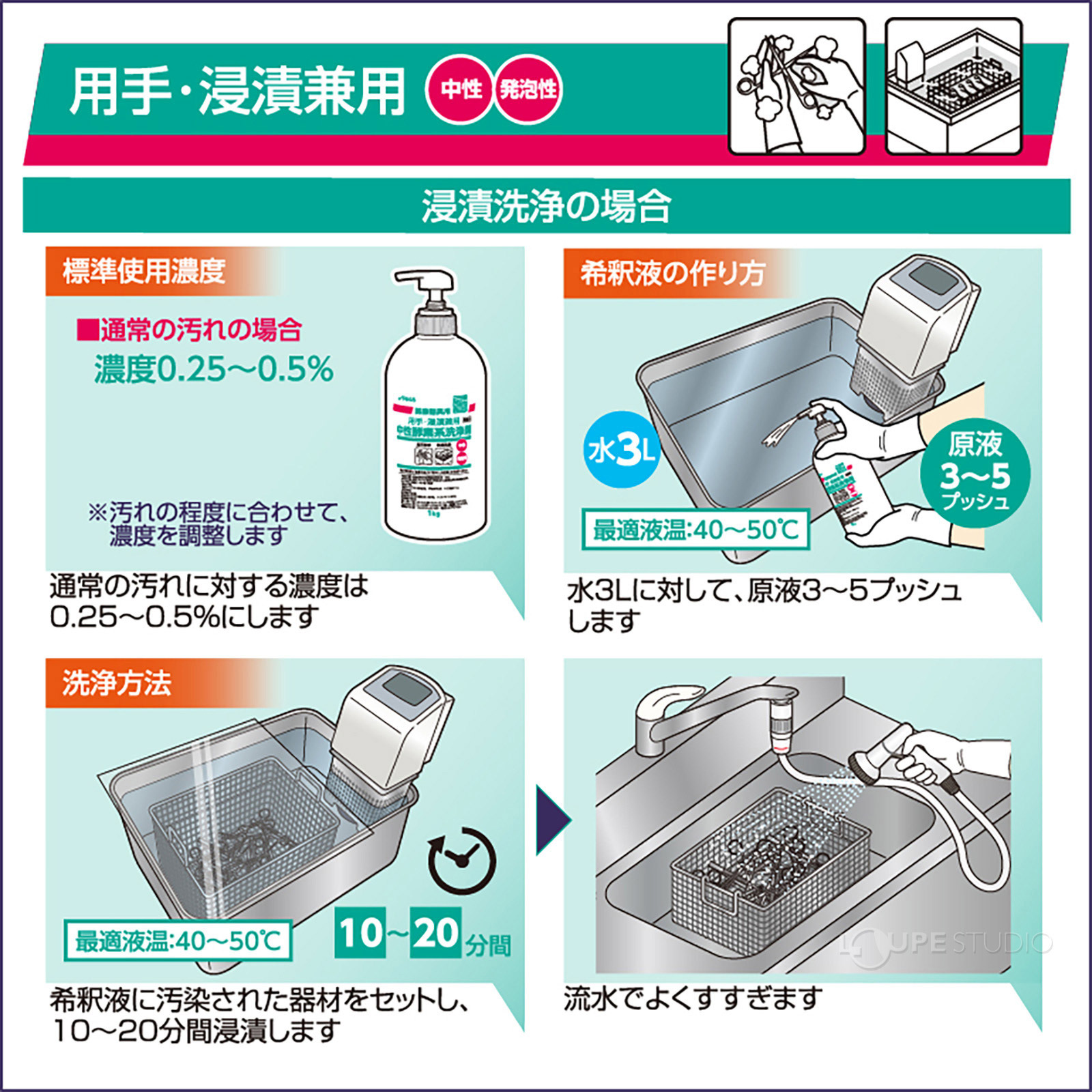 用手・浸漬兼用 