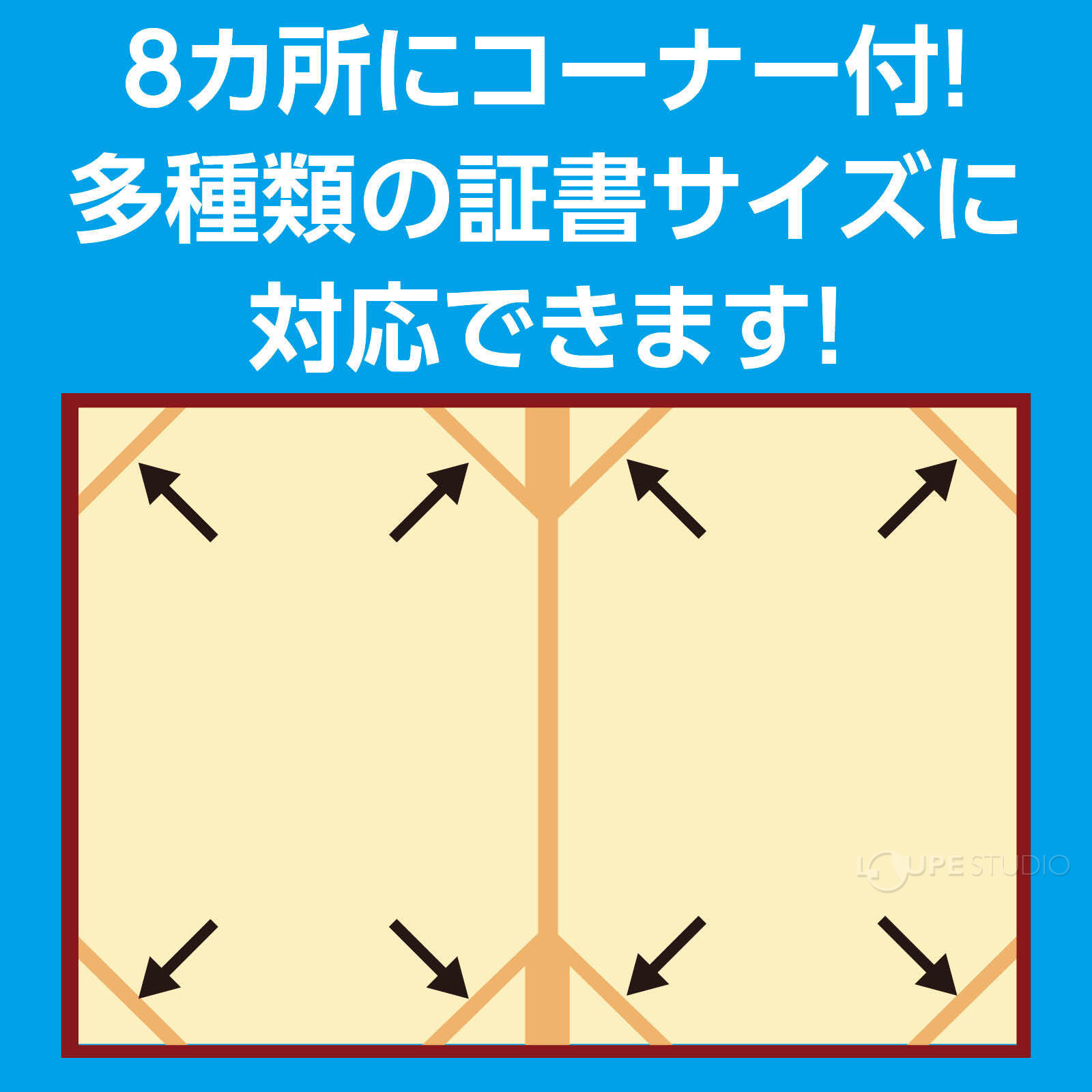 8カ所にコーナー付 