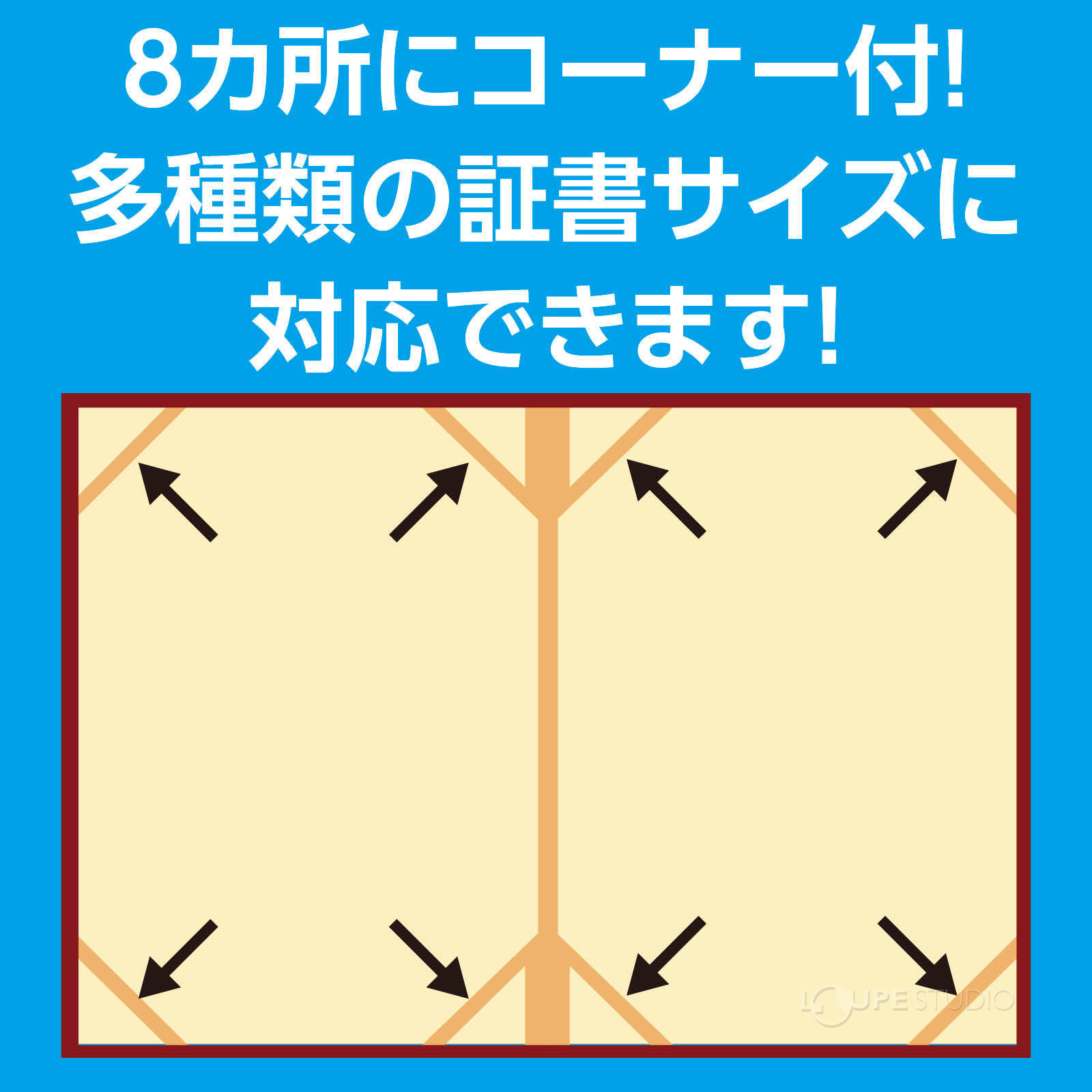 8カ所にコーナー付 