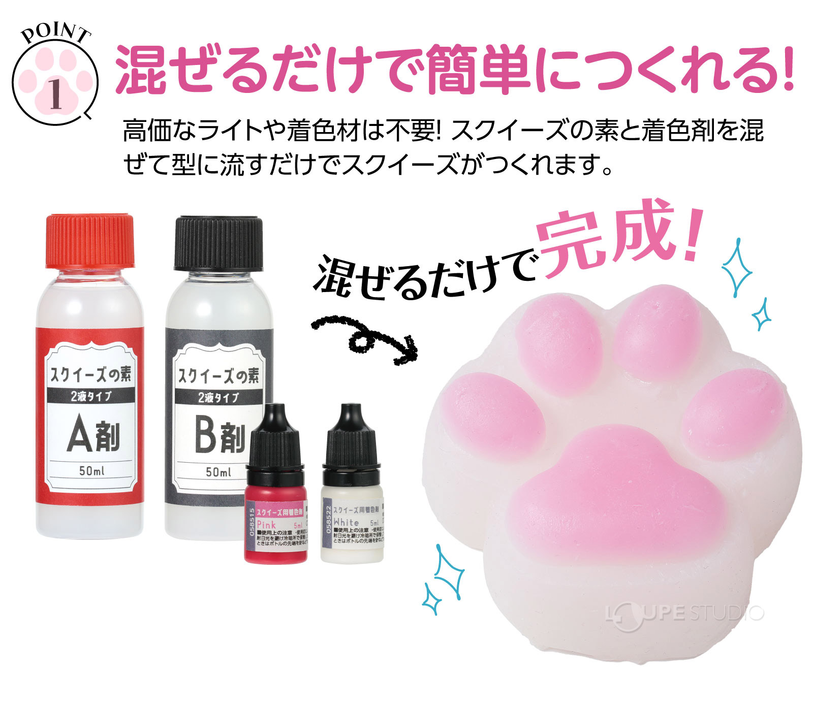 混ぜるだけで簡単につくれる 