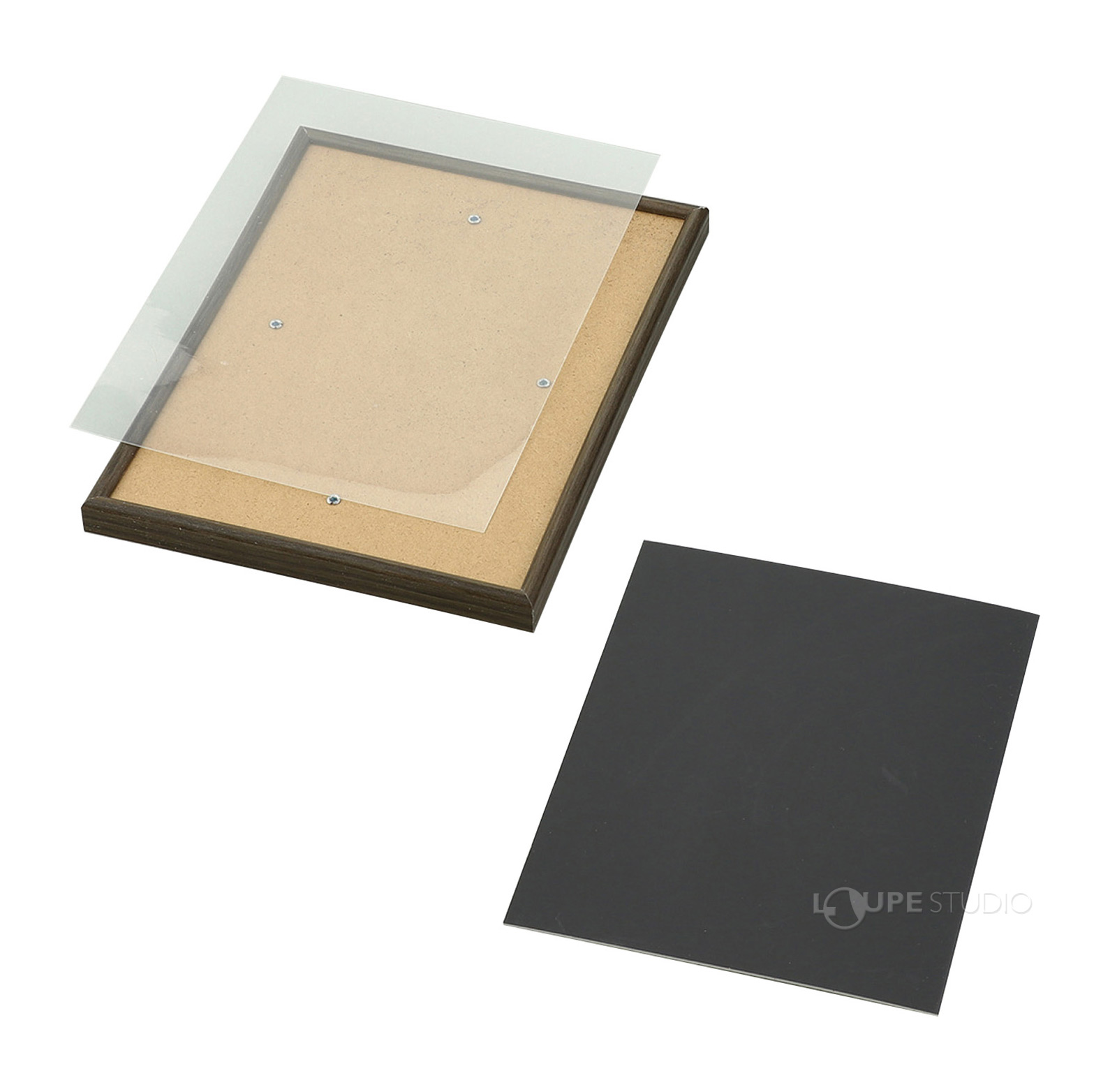 スクラッチボードとウッドフレーム付きのセット 