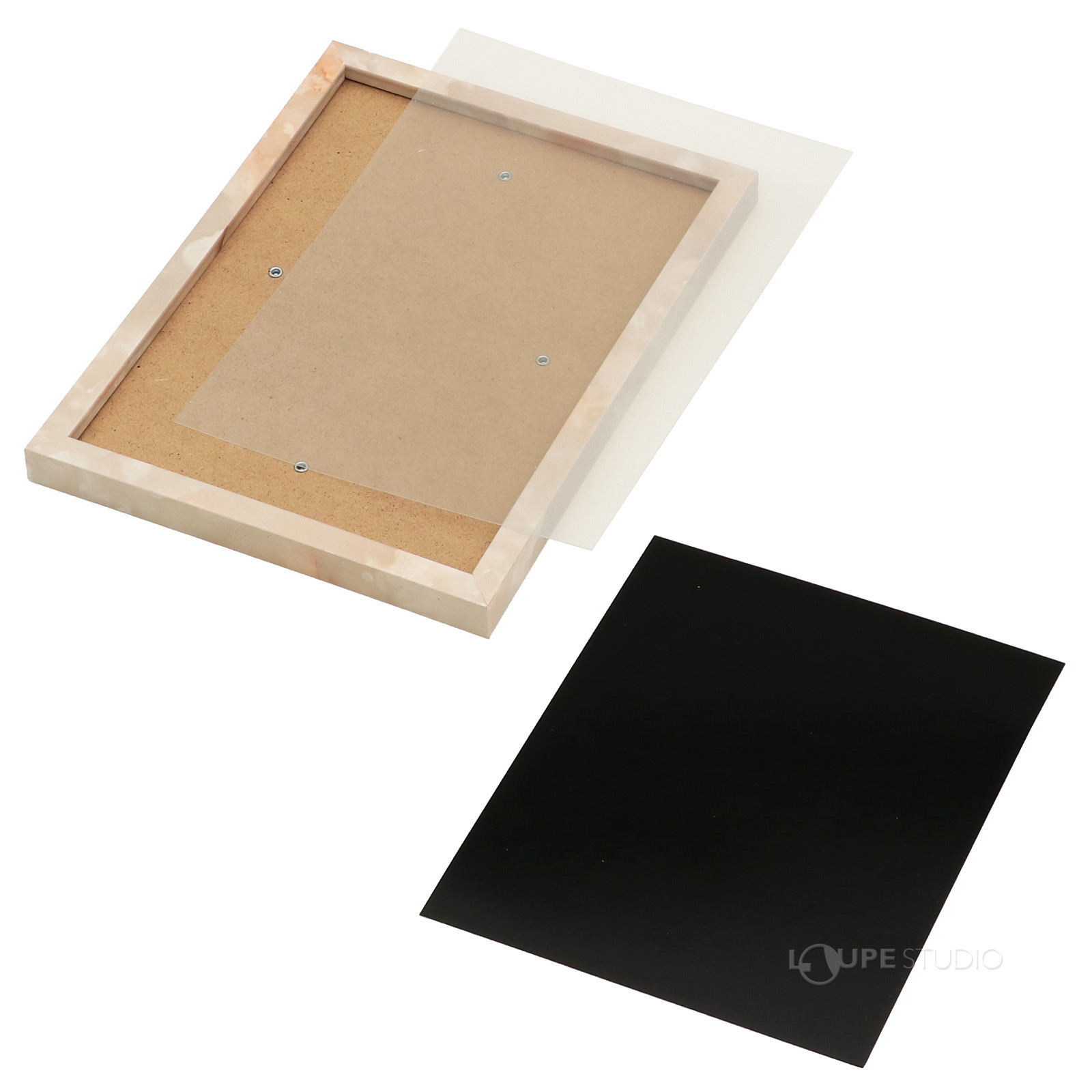 スクラッチボードと石目調フレーム付きのセット 