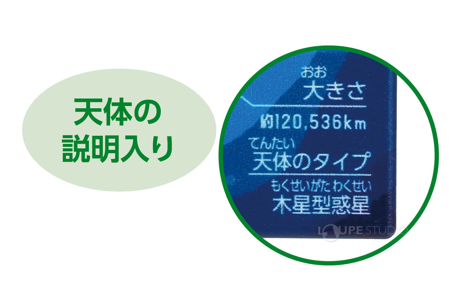 天体の説明入り 