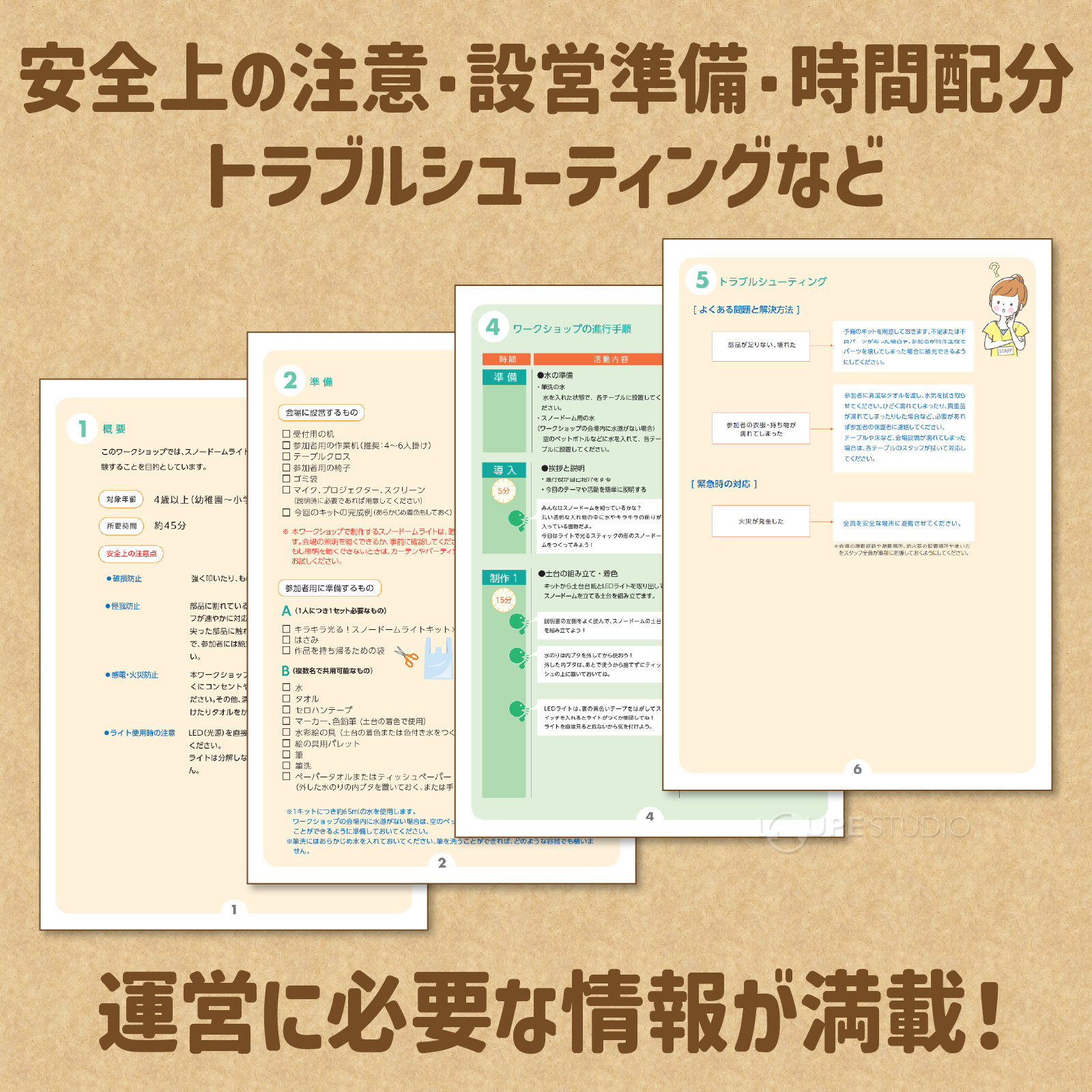 運営に必要な情報が満載 