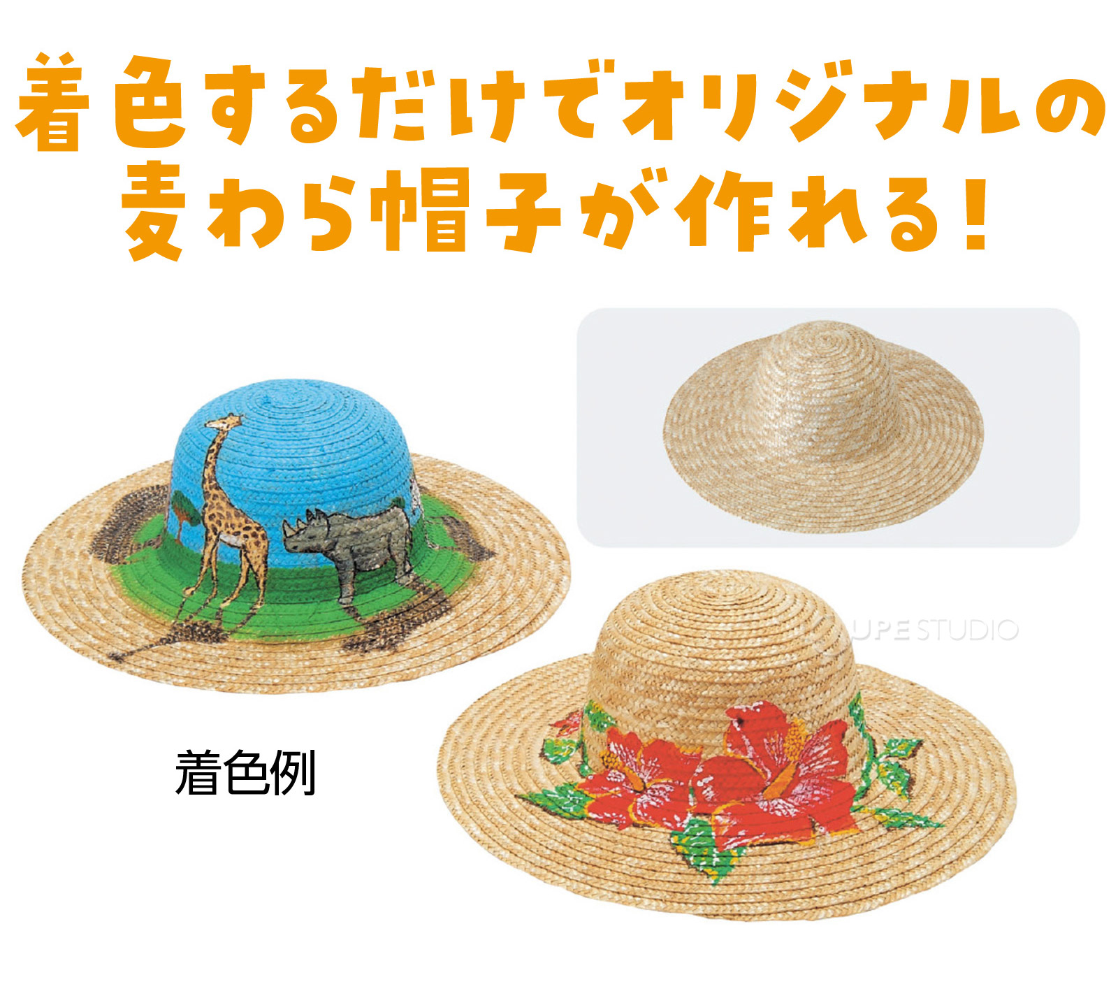 着色例 