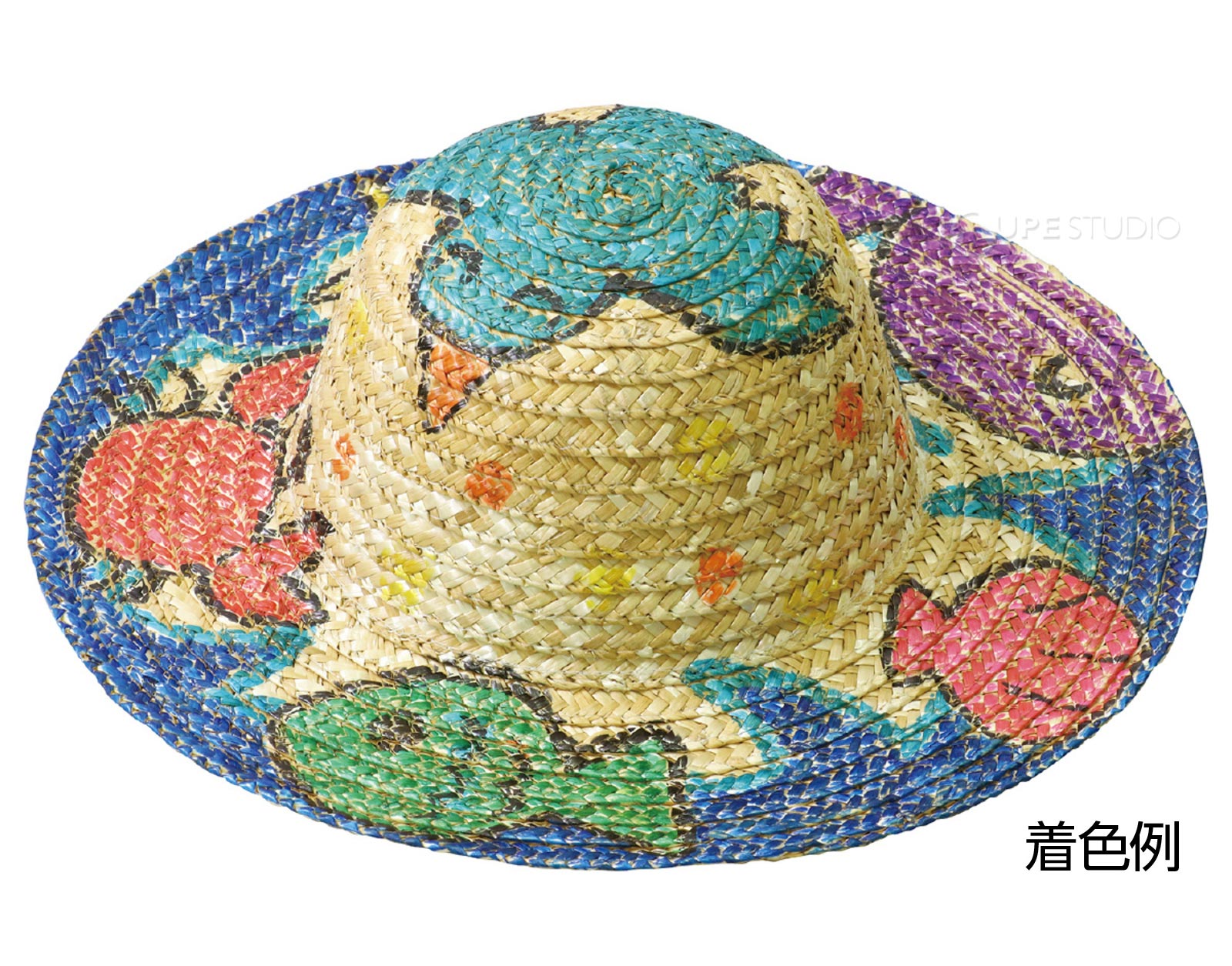 着色例 