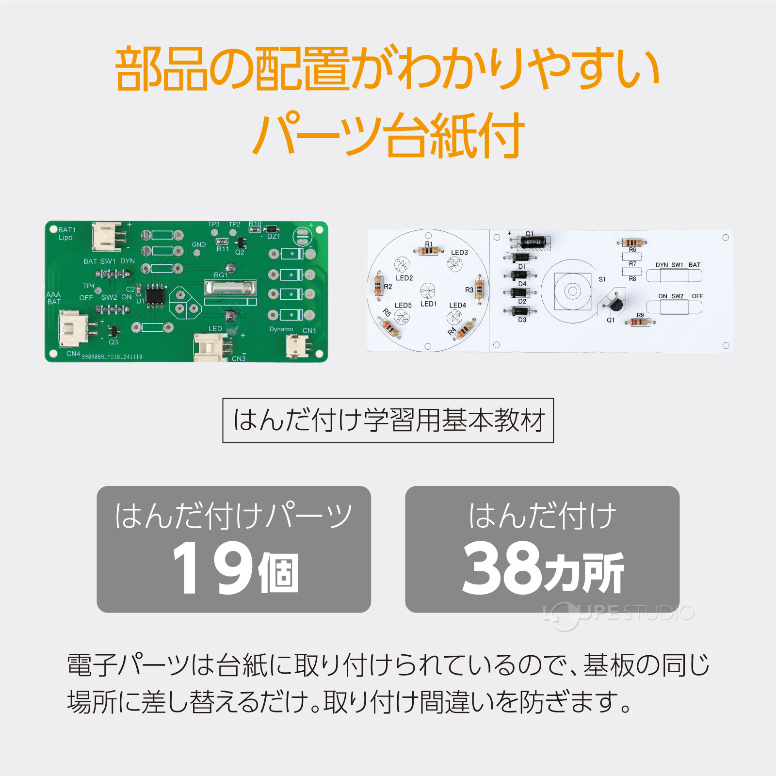 パーツ台紙付 