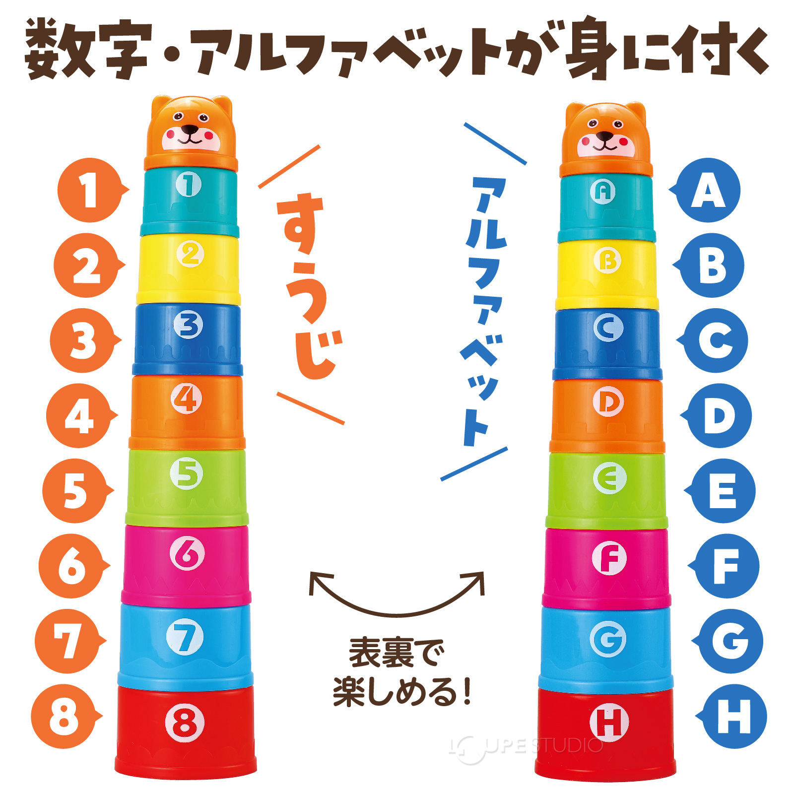 数字・アルファベットが身につく 