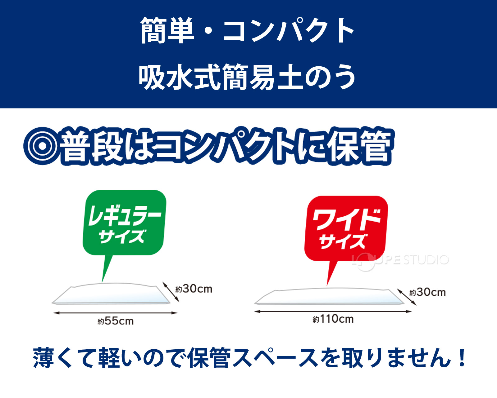 簡単・コンパクト吸水式簡易土のう