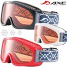 ゴーグル アックス 正規品 眼鏡対応 AX220-ST [2025-26モデル] レディース 子供用 ジュニア スキー スノーボード キッズ スノーゴーグル AXE