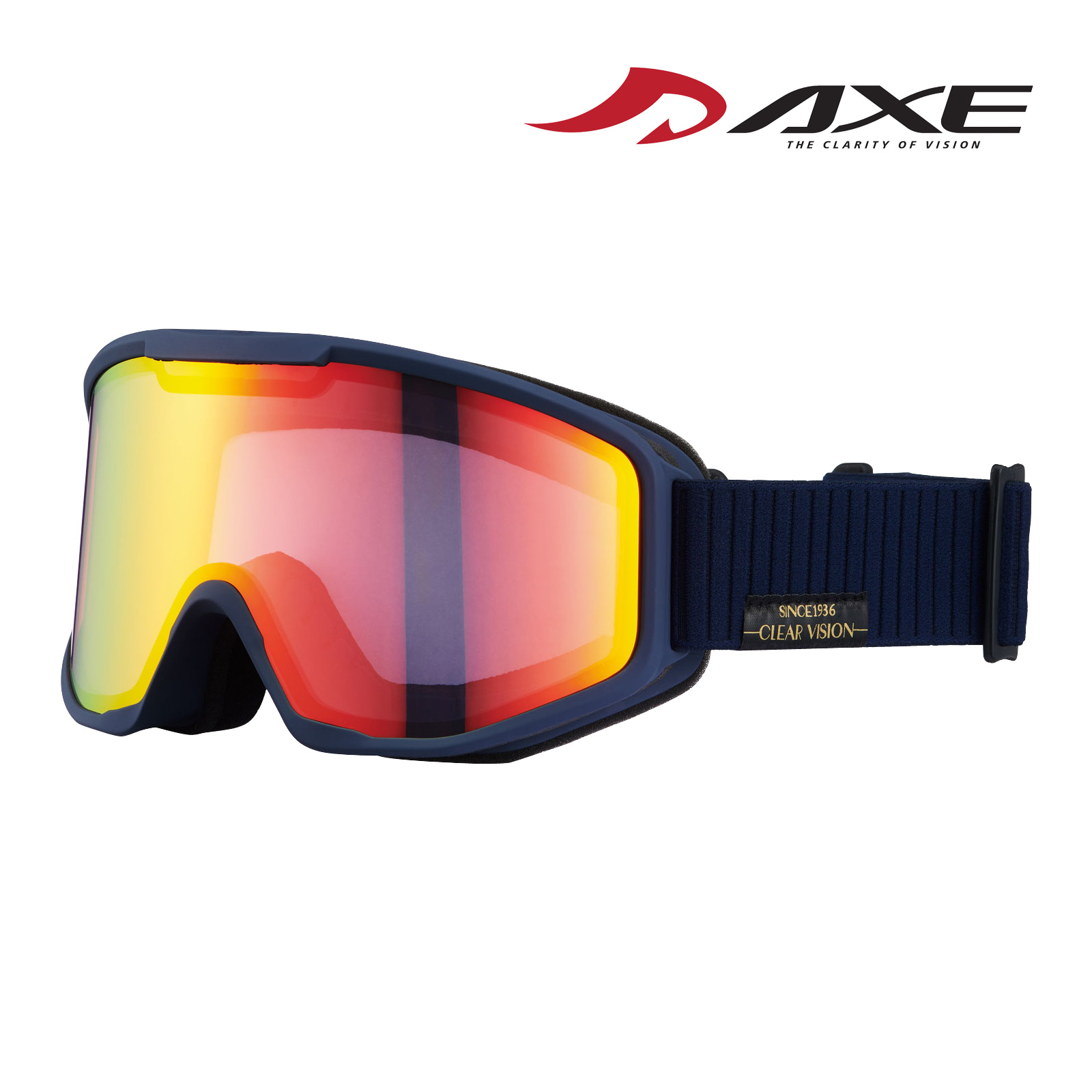 スノーゴーグル スキー スノボ 偏光レンズ AX800-WMP NB 曇り止め 大きいメガネ対応 ヘルメット対応 AXE アックス