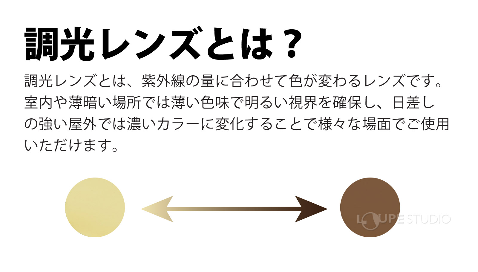 調光レンズとは? 