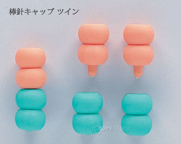 棒針キャップ「ツイン」 