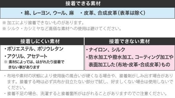 接着できる素材 