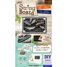 ストリングアート 制作キット 夏休み 自由研究 工作キット 額縁 アンティーク 手芸 クラフト DIY デコレーション おしゃれ クロバー clover 宿題 簡単 初心者 子供 小学生 中学生 高学年 カフェ a4 表札 脳トレ