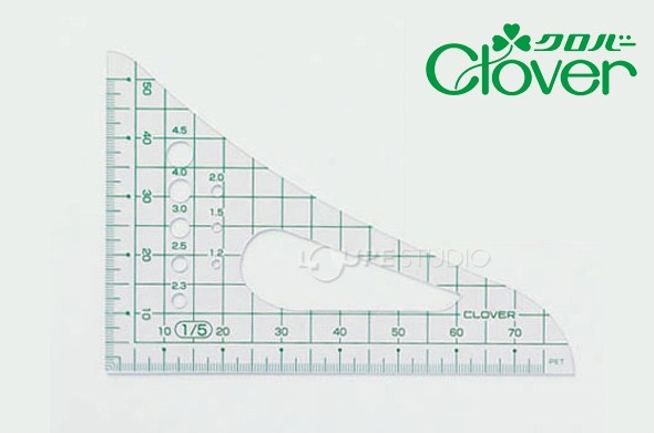 方眼三角縮尺1/5 