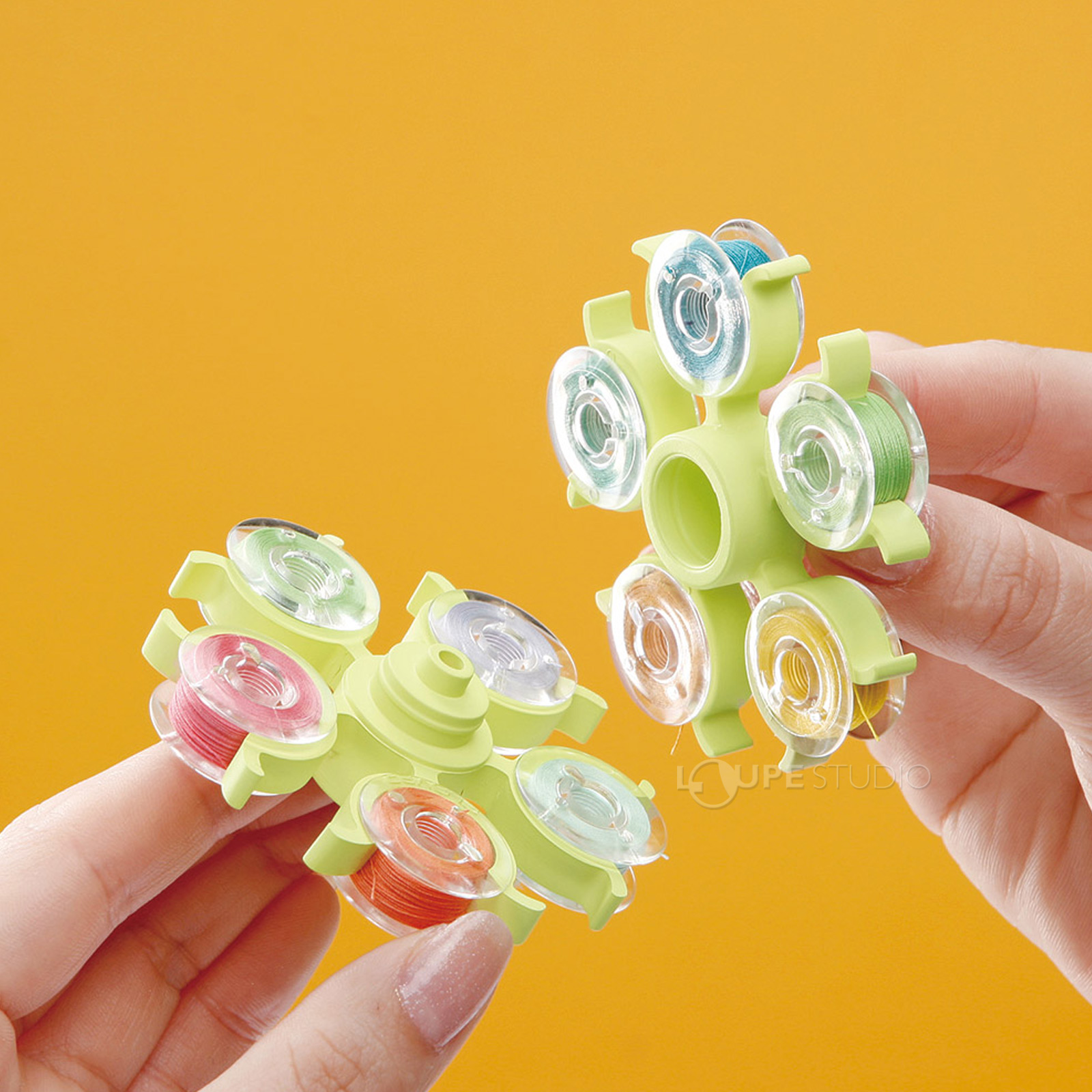 段によって糸の整理がラクラク♪ 