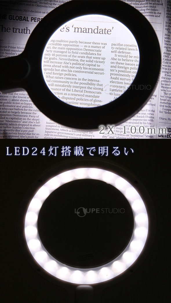 倍率2倍レンズ経100mm 