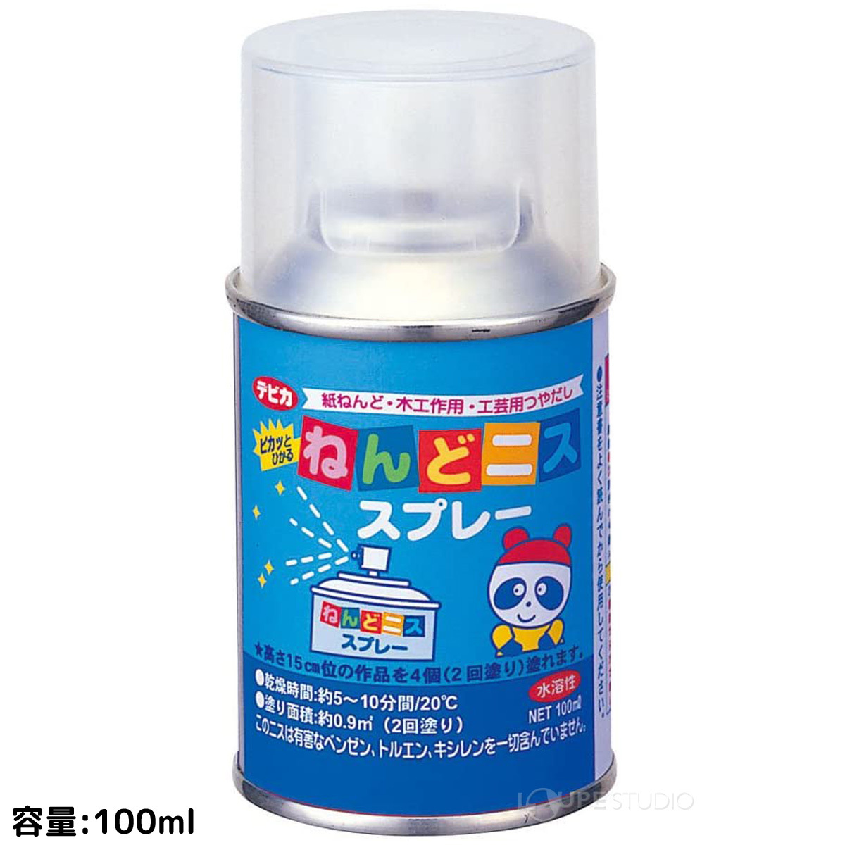 ニス 紙粘土 スプレー ねんど ニススプレー 100ml 粘土 工作 作品 つやだし 紙 木 工芸 自由研究 デビカ